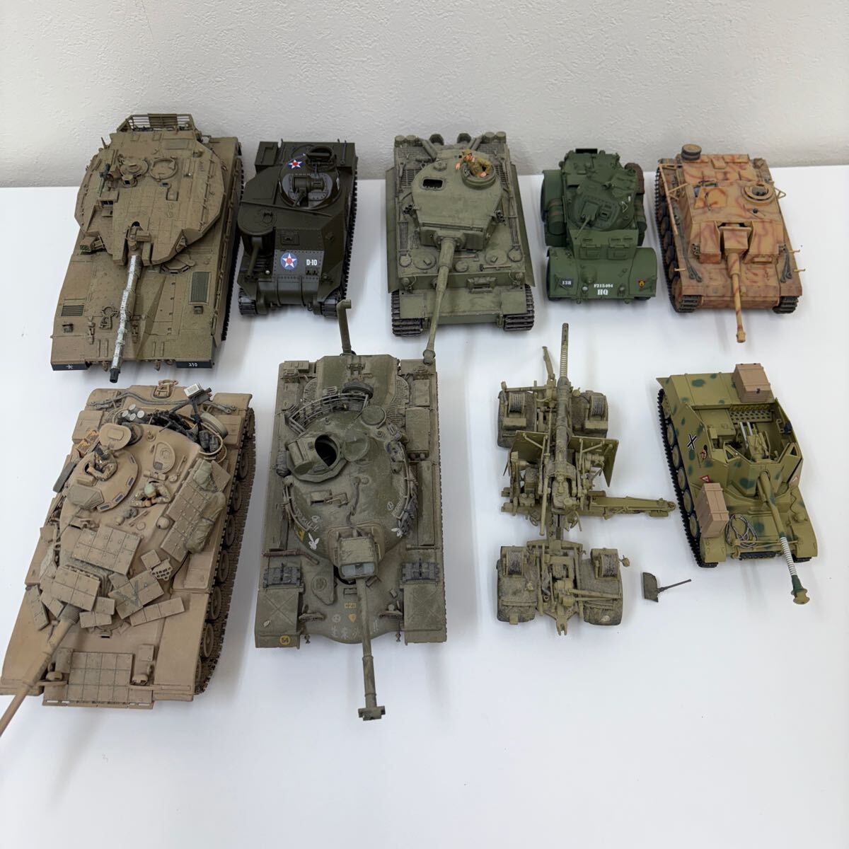 プラモデル 戦車 軍用車 ミリタリー 完成品 組立済 まとめて